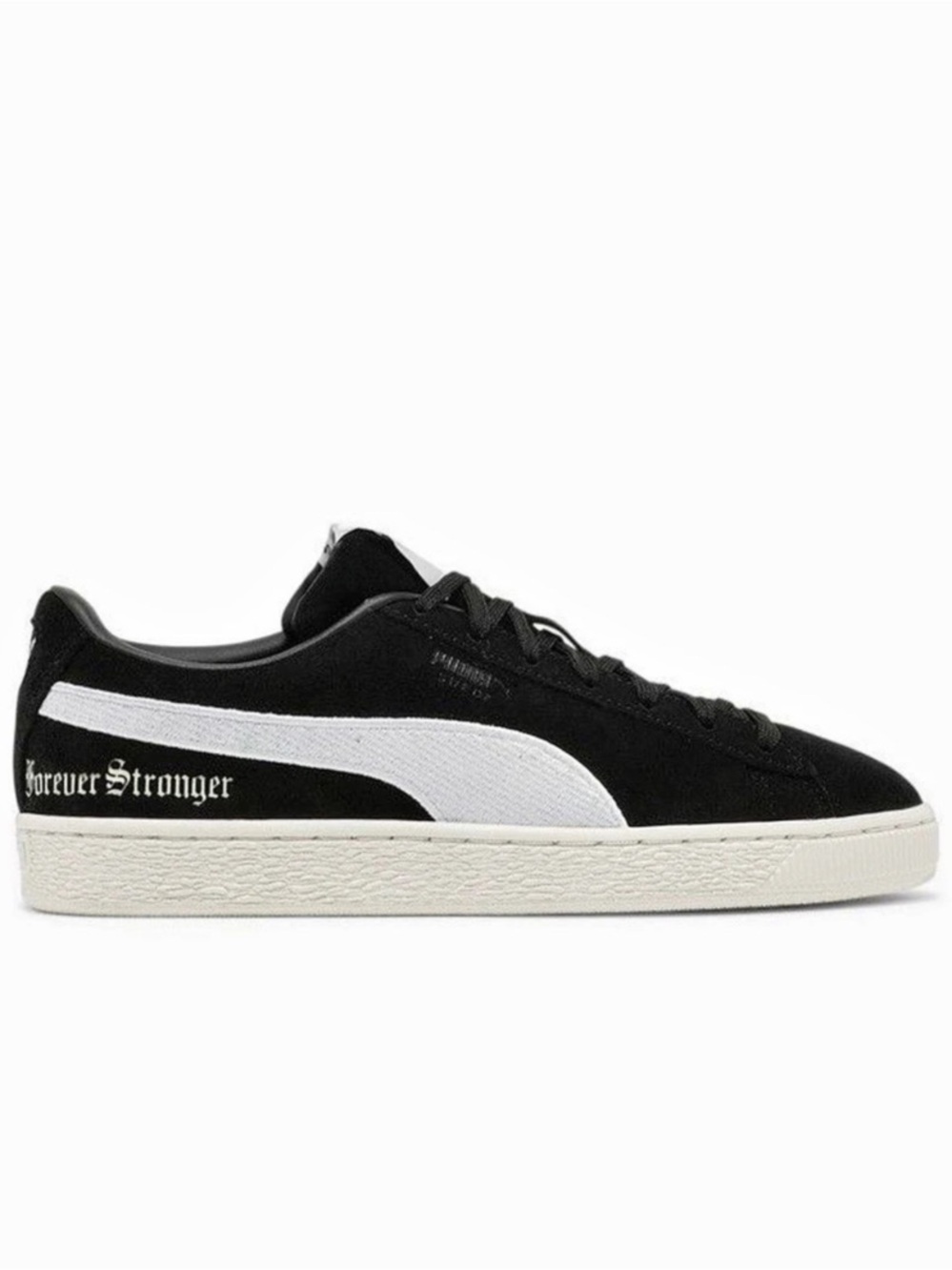 Puma Lauren London x Puma Suede 'Forever Stronger' Sneakers Black & White US 7